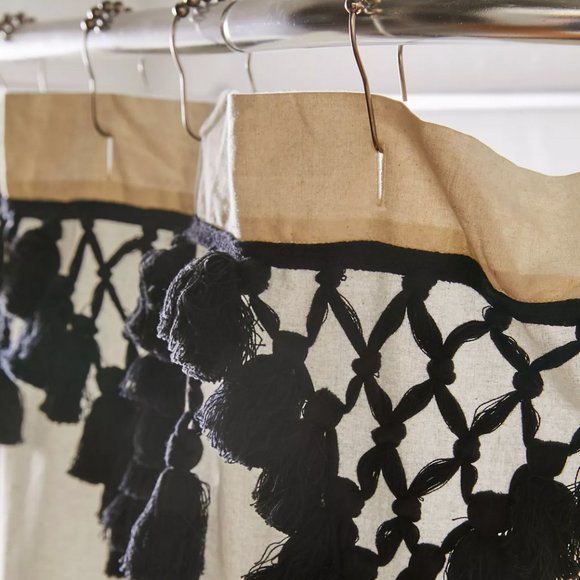 Topanga Fringe Shower Curtain from Urban Outfitters - Picture 3 of 4